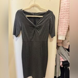 Banana Republic Charcoal Long Sleeve Dress